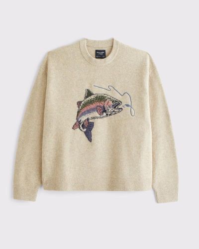 Suéter básico con cuello redondo A&F