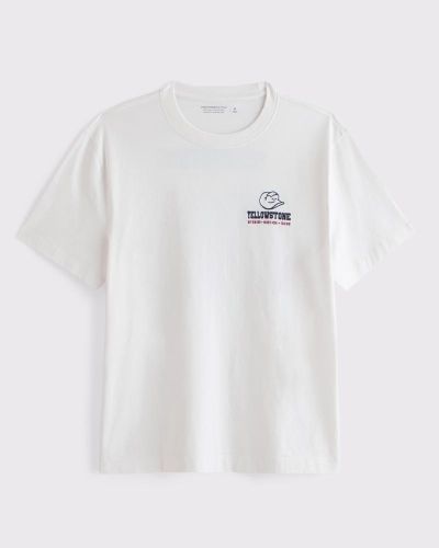 Playera clásica con estampa Yellowstone