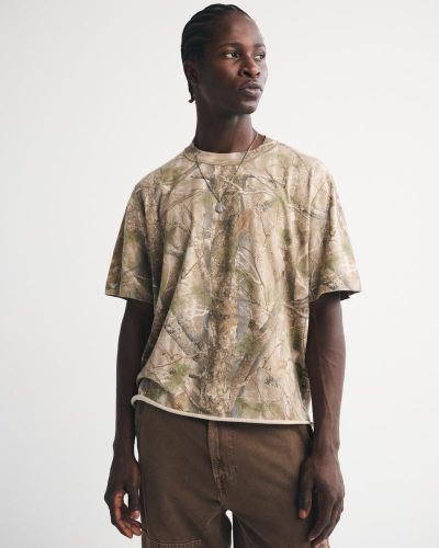 Playera corta de inspiración vintage