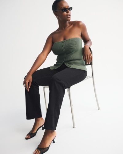 Jeans rectos de tiro medio